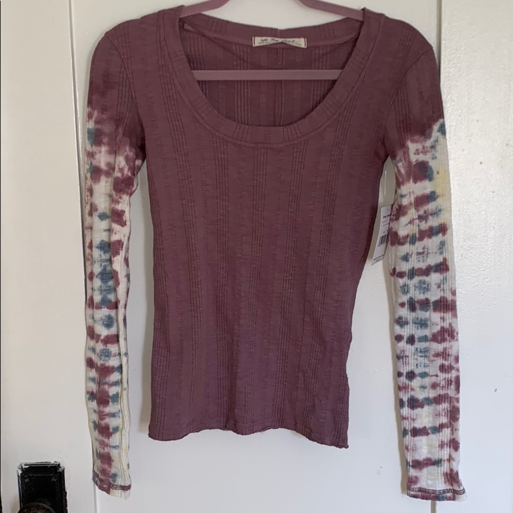 “Free people” tie-dyed knit top